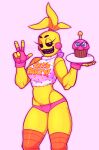  absurd_res avian bird blue_eyes chicken clothing female five_nights_at_freddy&#039;s five_nights_at_freddy&#039;s_2 galliform gallus_(genus) gloves handwear hi_res littlegeecko phasianid toy_chica_(fnaf) video_games 