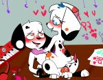  101_dalmatian_street 101_dalmatians anonymous_artist bandanna bodily_fluids bodypaint brother brother_and_sister canid canine canis cum d.j._(101_dalmatians) da_vinci_(101_dalmatians) dalmatian disney domestic_dog duo female feral genital_fluids hi_res kerchief male male/female mammal paint sibling sister unknown_artist 