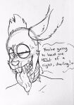  2020 animatronic anthro bodily_fluids buckteeth candyxxxcorpse dialogue drooling english_text five_nights_at_freddy&#039;s five_nights_at_freddy&#039;s_3 fur headshot_portrait hi_res lagomorph leporid long_ears machine male mammal portrait rabbit robot saliva sharp_teeth sketch solo springtrap_(fnaf) teeth text tongue tongue_out traditional_media_(artwork) video_games 