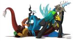  16:9 2021 anthro anthro_on_feral antlers arthropod balls bestiality black_body blue_hair bodily_fluids brown_body brown_fur changeling chimera cunnilingus digital_media_(artwork) discord_(mlp) draconequus duo eyes_closed feathered_wings feathers female feral friendship_is_magic fur genital_fluids genitals green_eyes hair hi_res hole_(anatomy) horn insect_wings interspecies leaning leaning_forward licking long_hair long_tail long_tongue lying male male/female my_little_pony mysticalpha on_back open_mouth oral penile penis penis_lick pussy_juice queen_chrysalis_(mlp) saliva sex signature teeth text tongue tongue_out url vaginal widescreen wings 