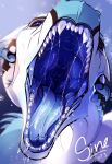 blue_tongue bodily_fluids detailed dragon ears_back fatebringer_(zyon) feral hi_res horn hungry_eyes hybrid icewing_(wof) imminent_vore male nightwing_(wof) pivoted_ears predator/prey prey_pov realistic_feral saliva saliva_on_tongue sharp_teeth sine_nomine_x solo teeth teeth_showing throat tongue vore wings_of_fire