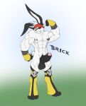 2015 abs anthro balls erection fan_character genitals hi_res humanoid_genitalia humanoid_penis lagomorph leporid male mammal mostly_nude muscular muscular_anthro muscular_male nipples pecs penis pose pubes rabbit solo utx-shapeshifter vein veiny_penis