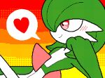 &lt;3 2024 ambiguous_gender blush blush_lines digital_media_(artwork) flipnote_studio_3d gardevoir generation_3_pokemon green_body humanoid knight-of-syrinx nintendo pixel_(artwork) pokemon pokemon_(species) red_eyes smile white_body