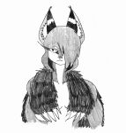 5:6 absurd_res anthro big_ears big_hands bobtail breasts chest_tuft ear_tuft efradraws eyebrows felid feline female fur graphite_(artwork) hair hi_res inner_ear_fluff lynx mammal markings monochrome northwind_(efradraws) one_eye_obstructed pencil_(artwork) pupils short_hair short_tail shoulder_tuft simple_background sketch slit_pupils solo spots spotted_body spotted_fur tail thick_eyebrows thick_thighs traditional_media_(artwork) tuft white_background yamane_(efradraws)