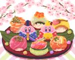 1:1 1:3 2024 3:1 :d alien ambiguous_gender ara_love_kirby asian_clothing barefoot big_head black_eyes blue_eyes blush chinese_clothing clothed clothing colored cute_eyes detailed detailed_background digital_media_(artwork) duo earless east_asian_clothing feet food fruit glistening glistening_eyes happy hinamatsuri king kirby kirby_(series) looking_at_viewer mammal nintendo noseless not_furry open_mouth outside painting_(artwork) pink_background pink_body pink_skin pink_tree pixiv pizza plant red_feet rosy_cheeks round_body round_eyes round_head royalty samurai signature simple_background sky small_body smile sphere_creature spring spring_(season) star traditional_media_(artwork) tree twitter waddling_head warrior