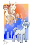 asuka_langley_soryu blue_hair duo equid equine female hair hasbro horse mammal my_little_pony neon_genesis_evangelion pony red_eyes rei_ayanami ziyang02915