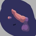 animated anthro anus balls big_balls big_penis canid canine colored genitals growth knot male mammal penis shaded subtle_animation