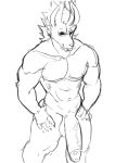 abs absurd_res anthro balls big_pecs big_penis canid canine canis circumcised genitals hi_res looking_at_viewer looking_up male mammal muscular muscular_male muscular_thighs nolansnsfw nude pecs penis sketch smile smiling_at_viewer smirk smirking_at_viewer solo thick_penis vein veiny_penis wolf