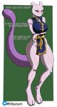 2_horns 2_toes anthro asian_clothing big_breasts blue_clothing breasts clothing english_text feet female generation_1_pokemon hi_res horn legendary_pokemon looking_at_viewer mammal martial_arts_style_mewtwo mewtwo nintendo pokemon pokemon_(species) pokemon_unite purple_tail r3ptart solo tail text toes