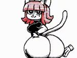 animated anthro big_butt butt butt_slap clothed clothing domestic_cat effie_(vampiricpig) felid feline felis female huge_butt jiggling jiggling_butt looking_at_viewer mammal markings mole_(marking) no_sound partially_clothed short_stack slap smile smiling_at_viewer solo tail vampiricpig
