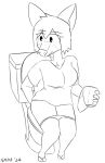 anthro clothed clothing deer female mammal notmypornaccount on_toilet panties panties_down partially_clothed sage_(notmypornaccount) solo toilet toilet_paper toilet_use underwear underwear_down wiping wiping_butt