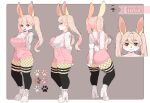  absurd_res alpha_channel anthro big_breasts breasts butt clothing female fishnet fishnet_legwear hi_res ladysgusting lagomorph legwear leporid mammal overalls pigtails rabbit solo 