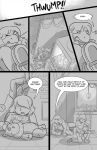 2019 comic deltarune english_text greyscale human kris_(deltarune) lynxgriffin mammal monochrome monster susie_(deltarune) text undertale_(series)