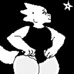  alphys animated anthro belly big_breasts bouncing_breasts breast_drop breasts clothed clothing digital_media_(artwork) female genitals heresysheep navel nipples partially_clothed pixel_(artwork) pussy scalie solo tail tail_motion tailwag undertale_(series) 