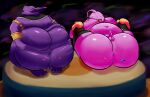  absurd_res alien anal anthro anus balls belly big_butt butt champa cocoronut disembodied_tongue dragon_ball dragon_ball_super duo erection genitals hi_res majin_buu male male/male moobs nipples oral overweight penis pink_body purple_body rimming sex tongue 