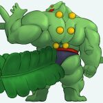 1:1 2023 4_fingers absurd_res anthro anthrofied back_muscles biceps big_muscles biped butt clothed clothing digital_drawing_(artwork) digital_media_(artwork) feet fingers generation_3_pokemon green_body green_skin hi_res huge_muscles looking_at_viewer looking_back looking_back_at_viewer male mosin muscular muscular_anthro muscular_male nintendo paws pokemon pokemon_(species) pokemorph rear_view sceptile simple_background solo standing tail underwear underwear_only white_background