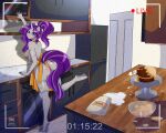  absurd_res anthro apron apron_only big_butt breasts butt cake clothing dessert english_text equid equine female food hi_res horn kitchen mammal mostly_nude side_boob solo text tutifruti_(artist) unicorn 