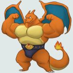  1:1 2023 5_fingers absurd_res anthro anthrofied biceps big_muscles biped charizard digital_drawing_(artwork) digital_media_(artwork) fingers fire flaming_tail flexing flexing_bicep flexing_both_biceps generation_1_pokemon hi_res humanoid_hands male membrane_(anatomy) membranous_wings mosin muscular muscular_anthro muscular_male nintendo orange_body orange_skin pecs pokemon pokemon_(species) pokemorph simple_background solo standing tail white_background wings 
