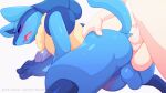  16:9 2021 2d_animation anal anal_penetration animated anthro balls blue_body blush duo genitals hi_res lucario male male/male male_penetrated male_penetrating male_penetrating_male nintendo penetration penis pok&eacute;mon pok&eacute;mon_(species) sex short_playtime theobrobine video_games widescreen 
