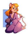  anthro breasts chip_&#039;n_dale_rescue_rangers cleavage clothed clothing disney female gadget_hackwrench hair hi_res mammal mouse murid murine rodent solo yukomaussi 