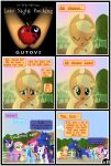  absurd_res applejack_(mlp) comic dialogue equid equine female feral fluttershy_(mlp) friendship_is_magic group gutovi-kun hasbro hi_res horn larger_female mammal my_little_pony pegasus pinkie_pie_(mlp) plant princess_luna_(mlp) rainbow_dash_(mlp) rarity_(mlp) size_difference smaller_female tree twilight_sparkle_(mlp) unicorn winged_unicorn wings 