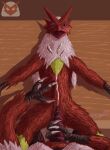  absurd_res ambiguous_gender anthro avian blaziken bodily_fluids cum duo first_person_view genital_fluids genitals hi_res male male/ambiguous nintendo penis pok&eacute;mon pok&eacute;mon_(species) solo_focus t-ace_juice video_games 