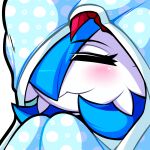  1:1 2021 blush digital_media_(artwork) female gaiki gardevoir hair humanoid mammal nintendo not_furry pok&eacute;mon pok&eacute;mon_(species) shiny_pok&eacute;mon smile solo video_games white_body 