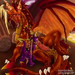  2007 anus cum cum_on_face cumshot dragon dreke erection feral gay horn ignitus licking male oral orgasm penis pleasuring purple_dragon red_dragon scalie size_difference spyro spyro_the_dragon tongue video_games wings 
