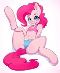  absurd_res arttmadness blue_eyes butt equid equine female friendship_is_magic hair hi_res mammal my_little_pony pink_body pink_hair pinkie_pie_(mlp) solo spread_legs spreading tongue tongue_out 