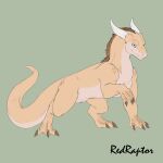  1:1 ambiguous_gender dragon feral hi_res horn mane naaras redraptor16 scalie slit solo western_dragon 