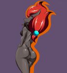  absurd_res alcatras45 anthro big_breasts big_butt blush breasts butt claws digital_media_(artwork) female hair hi_res human humanoid mammal nintendo pok&eacute;mon pok&eacute;mon_(species) pok&eacute;morph simple_background smile solo thick_thighs video_games zoroark 