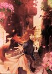  animal_ears dress holo ida_rintarou mkray spice_and_wolf tail 