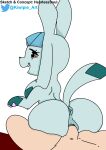  duo eeveelution female feral genitals glaceon hi_res kiwipie_art male male/female nintendo pok&eacute;mon pok&eacute;mon_(species) pussy riding sex video_games 