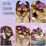  charr domestic_cat felid feline felis feral guild_wars hi_res male mammal sirsteel solo stickerpack stickers telegram video_games zhekathewolf ztw2021 