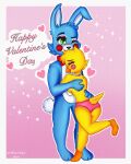  &lt;3 avian bird blush bubble chicken duo female five_nights_at_freddy&#039;s five_nights_at_freddy&#039;s_2 galliform gallus_(genus) hi_res holidays hug lagomorph leporid male male/female mammal phasianid rabbit romantic_couple shirovalen tail_tuft toy_bonnie_(fnaf) toy_chica_(fnaf) tuft valentine&#039;s_day video_games 