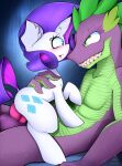  absurd_res ahekao anthro blush dragon equid equine female female_penetrated feral friendship_is_magic hasbro hi_res horn larger_male male male/female male_penetrating male_penetrating_female mammal my_little_pony penetration rarity_(mlp) sharp_teeth size_difference smaller_female spike_(mlp) teeth unicorn 