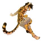  anthro bottomwear cheetah clothing demicoeur felid feline hair male mammal shorts solo 