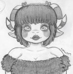  accessory animal_crossing anthro black_body black_fur black_hair black_lipstick blush bovid caprine clothed clothing domestic_sheep eyelashes eyeshadow female frilly frilly_accessory frilly_hairband fur fur_clothing goth hair hair_accessory hair_bow hair_ribbon hairband horn lips lipstick makeup mammal monochrome muffy_(animal_crossing) nintendo ribbons sheep shoulderless_dress simple_background sketch thick_eyelashes thick_lips video_games wool_(fur) yukowolfang 