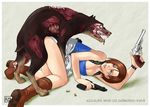  azasuke_wind capcom cerberus jill_valentine resident_evil zombie 