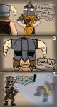  absurd_res bethesda_softworks biggerjjay comic_panel digital_drawing_(artwork) digital_media_(artwork) dovahkiin dragonborn dragonborn_(skyrim) hi_res human humor male male/male mammal meme not_furry skyrim skyrim_guard skyrim_hold_guard the_elder_scrolls video_games 