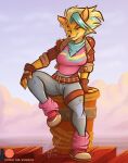  activision anthro bandicoot clothed clothing crash_bandicoot_(series) female mammal marsupial nicnak044 pinup pinup_pose pose solo tawna_bandicoot video_games 