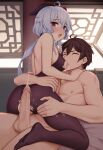  ass cum feet genshin_impact horns lactation leotard nipples no_bra nopan pantyhose penis torn_clothes uncensored zen_o 