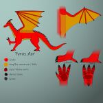  absurd_res ambiguous_gender claws countershade_torso countershading dragon grey_background hi_res horn membrane_(anatomy) membranous_wings model_sheet multicolored_body multicolored_scales pyrus pyrus_aer quadruped red_body red_scales scales simple_background solo spines wings yellow_body yellow_scales yellow_wings 