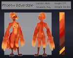  anthro avian bird european_mythology flaccid foreskin genitals greek_mythology hi_res looking_at_viewer male model_sheet mythological_avian mythological_firebird mythology nude penis phoenix phoenix_adverdale solo uncut 