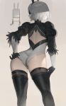  animal_ears ass bunny_ears hood_(james_x) nier_automata tail yorha_no.2_type_b 