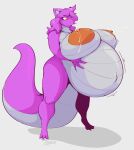  anthro areola belly big_belly big_breasts bodily_fluids breasts female hi_res holding_belly huge_breasts hyper hyper_belly hyper_pregnancy lactating milk nipples nude pregnant theboobiesus 
