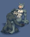  absurd_res beastars canid canine canis duo hi_res incest_(lore) legoshi_(beastars) male male/male mammal miyagi_(beastars) unknown_artist wolf 