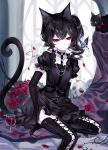  animal_ears dress lolita_fashion neko nekomimi sheya tagme tail thighhighs 