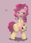  2017 absurd_res blush breath clothing costume cupcakes_(mlp_fanfic) equid equine fluttershy_(mlp) friendship_is_magic furry_wearing_fursuit fursuit hair hasbro hi_res horse mammal my_little_pony pink_body pink_hair pinkie_pie_(mlp) pony simple_background smile standing yajima 