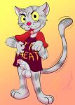  absurd_res anthro bottomless bottomless_male clothed clothing domestic_cat erection felid feline felis fritz_the_cat heat_(disambiguation) hi_res invalid_tag lobofeo male mammal shirt solo topwear 